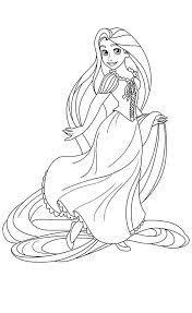 Lovely Princess Rapunzel Coloring Pages Free Coloring Pages For Kids Tangled Coloring Pages Princess Coloring Pages Disney Princess Coloring Pages