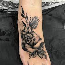 Tatuaje Pie Flor Rosa Por Plan9 Ealing