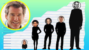 He has dark brown hair color and his eye color is blue. How Tall Is Pierce Brosnan Height Comparison Youtube