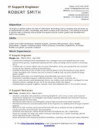 In short, engineering resume objective is a synopsis of your achievements and skills tailored to fit the company's needs. It Support Engineer Resume Samples Qwikresume
