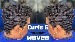 3d Waves Curl Waves How To Curl Short Hair Youtube How To Curl Short Hair Short Hair Waves Finger Waves Short Hair