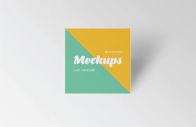 Discover thousands of free psd on freepik. Free Square Business Card Mockup Business Card Mock Up Square Business Card Square Greeting Card