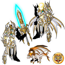 Halo 3 elite (white armor variant) by caileans. April 2014 Aqworlds Design Notes