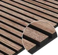 Pannello acustico impiallacciato naturale - Noce americano - 60x240cm