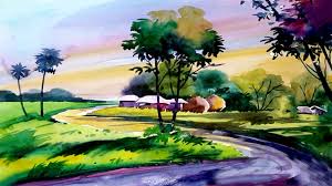 66 best ideas for painting landscape watercolor snow scenes. Watercolor Landscape Paintings For Beginners Watercolor Painting Ideas Youtube