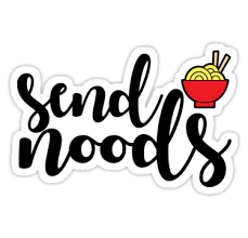 Send Noods Sticker By Kamrankhan Noods Stickers Food Lettering