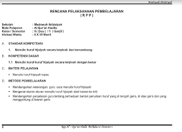 Rpp Al Qur An Hadits Kls 2 Madrasah Ibtidaiyah Mi Kurikulum 2013 Uts Uas Un Usbn
