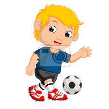 Genießen sie eines unserer 103 kostenlosen online spiele für kinder, die auf jedem gerät gespielt werden können. Cartoon Junge Fussball Spielen Fototapete Fototapeten Kicker Teenager Kicker Myloview De