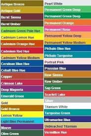 Acrylic Paint Colors Designlanguage Co