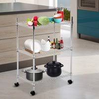 Si buscas un estilo más rústico para tu cocina, los carritos de madera serán el complemento exacto para tu decoración. Homcom Carro De Cocina Multiusos Carrito Auxiliar Con Ruedas 3 Baldas Ajustables Carga 45kg 25 99 Web Robotica Com