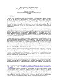 Malaysia has entered into memorandums of understandings (mous) with various international partners with the objective of exchanging best practices, experiences and information, as well as facilitating business matchings and linkages to contribute towards the development of small. Http Asean Org Wp Content Uploads 2016 05 I1 Memorandum Of Missunderstanding Polbrief On Billabor Agreeonmw 2008 Pdf