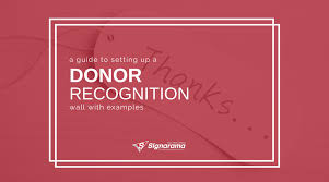 When printing this page, you must include the entire legal notice. A Guide To Setting Up A Donor Recognition Wall With Examples