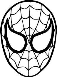 Using the triangles as drawing guides, round out the triangle shapes, especially the bottom part. How To Draw Spider Man Face Drawing For Kids Spiderman Face Spiderman Coloring Coloring Pages
