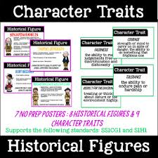 character traits and historical figures anchor charts