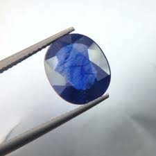 Blue sapphire (neelam) stone is one of the top four in popularity of gems; Buy Shobhagya 5 83 Carat Certified Oval Shape Blue Sapphire Neelam Stone Online Best Prices In India Rediff Shopping