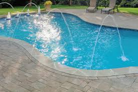 Deck jets™ create a graceful arc of water that enters your pool with a gentle splash. Options Gallery Water Features Prestige