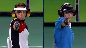 Anna korakaki celebrates with her gold medal on the podium in riocredit: Anna Korakaki Wins Gold Medal In 2016 Olympic S Shooting Women S 25m Pistol Youtube