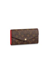 Once louis vuitton monogram wallet design was altered into a beige and brown stripes design in 1876. Sarah Wallet Monogram Wallets And Small Leather Goods Louis Vuitton