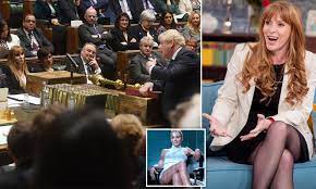 Tories accuse Angela Rayner of Basic Instinct ploy as she 'crosses and  uncrosses legs' at PMQs | Daily Mail Online