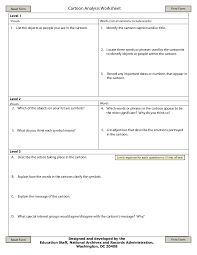 Political cartoon analysis worksheet directions: Cartoon Analysis Worksheet