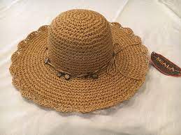 Scala Women S Straw Hat With Sea Shell Hat Band And Scalloped Brim Womens Straw Hat Hat Band Hats
