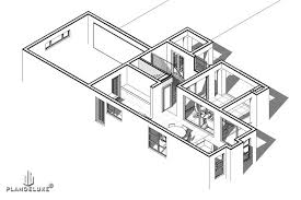 Main entrance door opens to the living room which is open until the dining area. Floor Plan Modern 3 Bedroom House Plans South Africa House Storey