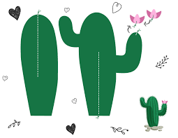 Me encantó ver mis cactus en su macetero, todo de cartón. Cactus Bebes Yuya Cactus De Papel Artesania De Cactus Manualidades