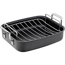 Tefal Jamie Oliver Premium Hard Anodised Roaster W Rack 26cm X 32cm Hard Anodized Cookware Jamie Oliver Tefal