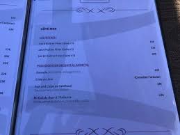 Menu Picture Of Kazaar Frejus Tripadvisor