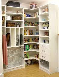 Clever Corner Pantry With Baskets For Produce Curved Shelves To Max Out The Corner And Drawers For Utensils Corner Pantry Custom Pantry Kitchen Pantry Design