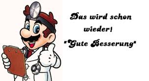 Suggest as a translation of gute besserung copy Gute Besserung