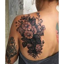 This tattoo is very dark, so you have to be okay with the commitment. Large Black And Grey Back Bouquet By Pooka Bouquet Flowers Floral Botanical Blackandgrey Cover Up Tattoos For Women Wrist Tattoo Cover Up Cover Tattoo