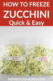 If you freeze them, you will have to put them in freezer bags so they last longer. How To Freeze Zucchini With Or Without Blanching Homestead Acres