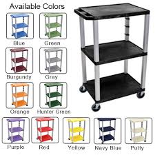 Like all tuffy products, this lockbox is covered by their limited lifetime warranty. Buy H Wilson Tuffy 42 Utility And Audio Visual Cart 3 Shelf Nickel Legs
