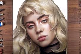 Begin by drawing the guide lines that will help you effectively sketch the face. How To Draw Billie Eilish Step By Step