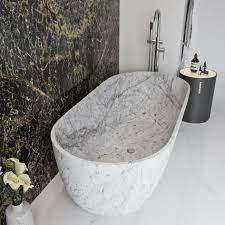 Marble bathtubs from artisan kraft are the highest quality and finest designs. Zurich White Carrara Marble Freestanding Bathtub