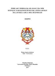 Keluarga adalah unit terkecil dari masyarakat yang terdiri atas kepala keluarga dan beberapa orang yang terkumpul dan tinggal di suatu tempat di bawah suatu atap dalam keadaan saling ketergantungan. Top Pdf Perilaku Bermasalah