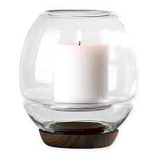Yankee candle hurricane glass jar holder: Vunder Honolulu Glass Hurricane Candle Holder Bed Bath Beyond
