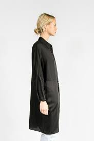 Peg Fluid Dress Black Dresses Acne Studios Kick Pleat