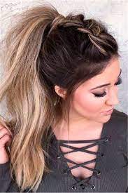 Wrap it around the base of the bun to hide the hair elastic from view and secure it with bobby pins. 5 Cute And Easy Ponytail Hairstyle For Long Hair With Bangs Styles And Tips