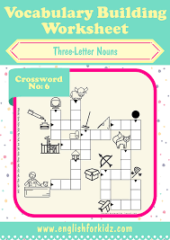 The templates are available from micros. Vocabulary Building Worksheets Three Letter Noun Crosswords