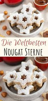 Nougat Taler Nougat Sterne Feine Nougat Platzchen Fur Weihnachten Rezept Nougat Platzchen Platzchen Backen Weihnachten Weihnachtsplatzchen Backen