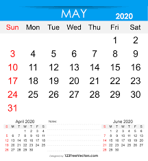 Free Free Printable May 2020 Calendar 123freevectors.com is tracked by us since april, 2011. free free printable may 2020 calendar