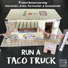 Run A Taco Truck Project Based Learning Pbl For Print Or Distance Learning Project Based Learning Math Projects Learning Activities