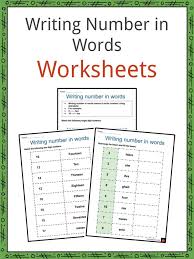 This worksheet contains 40 exercises to practice on confusing words. Writing Numbers In Words Worksheets Numerals Number Words