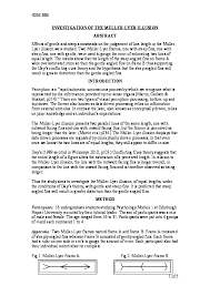 A variation of the same effect (and the most common form in which it is seen today. Doc Investigation Of The Muller Lyer Illusion Emily Mann Academia Edu