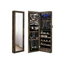 Check spelling or type a new query. Brown Wall Mounted Jewelry Armoire On Sale Jewelry Storage Organization Songmics