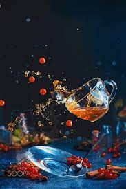 Tea Time With Levitation By Dina Belenko On 500px Food Art Photography Berry Tea Photography Tea