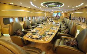 The Way To Fly Is That Trumps Son In The Background This Is Sick Interior Designing For Dining Private Jet Interior Luxury Jets Private Plane Interior