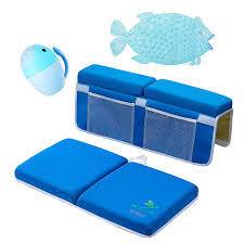 Bysure baby blue bathroom rug set 3 piece, bath rugs toilet rugs and mats sets, extra absorbent shaggy chenille bathroom mat set soft & dry bathroom rugs sets and mats sets non slip washable rugs visit the bysure store. Amazon Com Baby Bath Set Baby Bath Kneeler Pad And Elbow Rest Baby Bathing Mat And Waterfall Rinser Bath For Baby Baby
